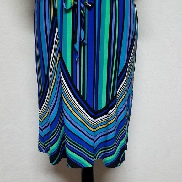 VINTAGE 90s Olivia Matthews Psychedelic Dress - Picture 9 of 16
